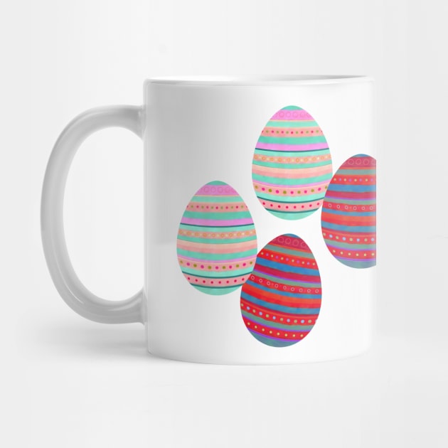 Easter Eggs - Stripes, Circles by MitaDreamDesign